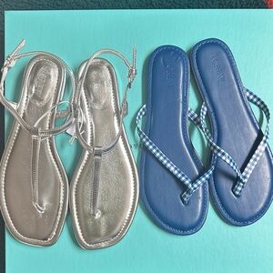 J. CREW & Kate spade thong slippers 4 pairs